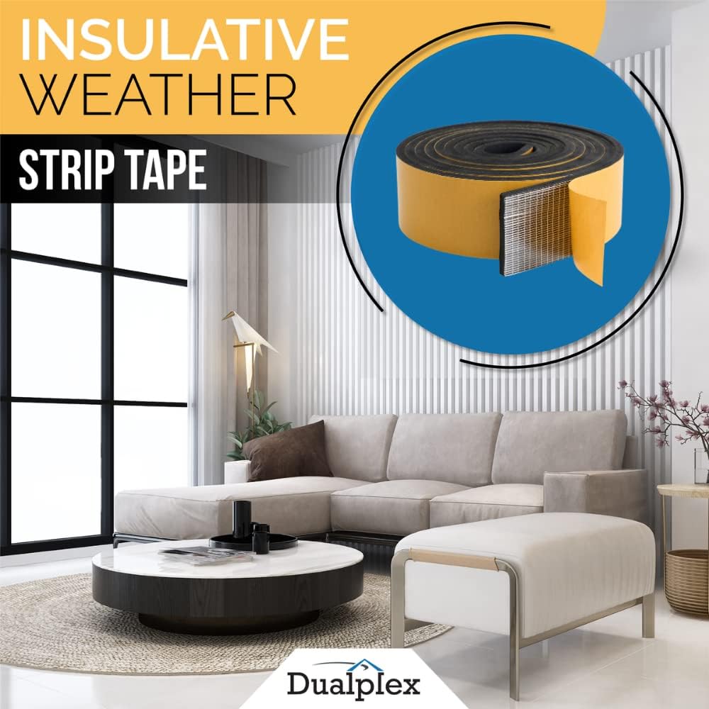 High Density Foam Weather Stripping Door Seal Strip Insulation Tape Roll for Insulating Door Frame