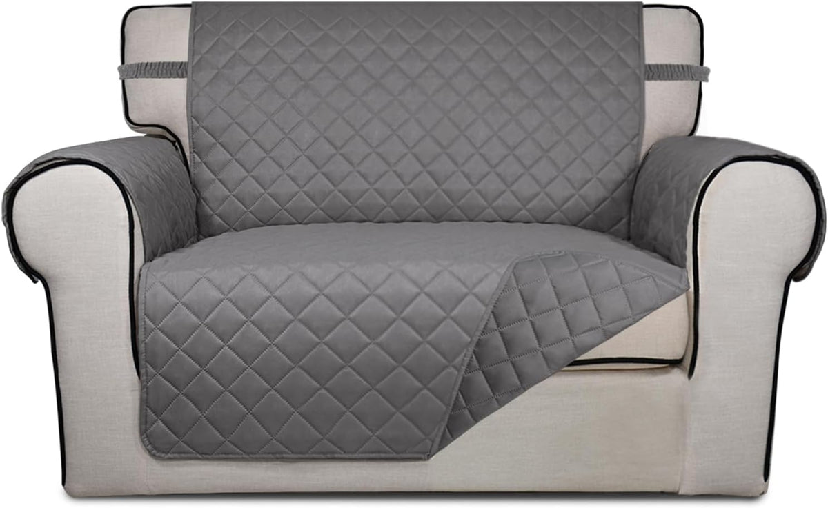 PureFit Reversible Quilted Sofa Cover, Water Resistant Slipcover Furniture Protector, Washable