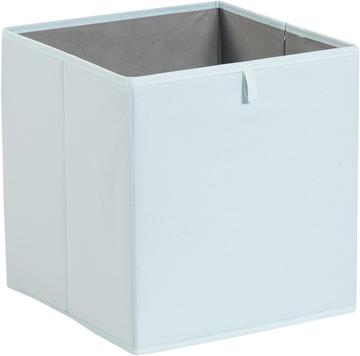 Amazon Basics Cube Organizer Bins, Collapsible Storage Baskets for Shelves, Jade Green, Pack of 6