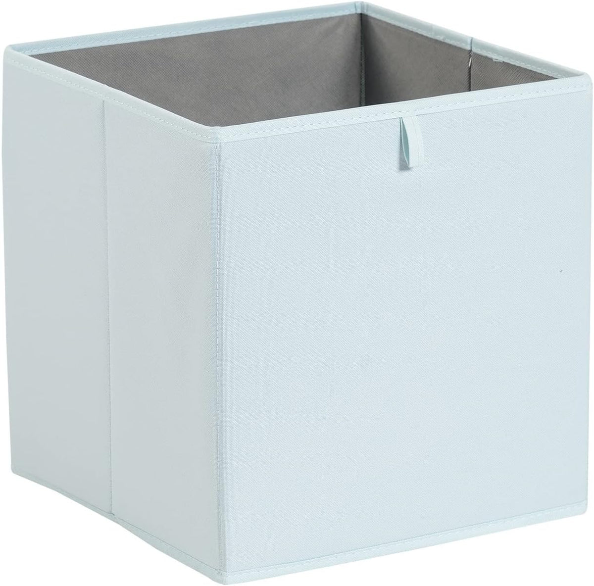 Amazon Basics Cube Organizer Bins, Collapsible Storage Baskets for Shelves, Jade Green, Pack of 6