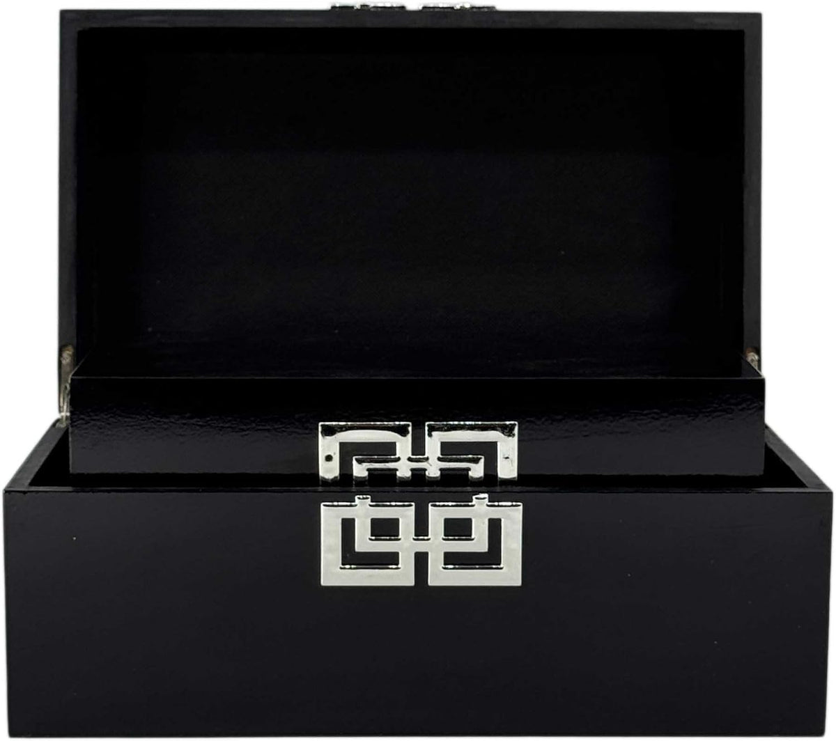 Galt International Storage Box Set Decorative Storage Box w/Hinged Lid Classic Design Wood Decor