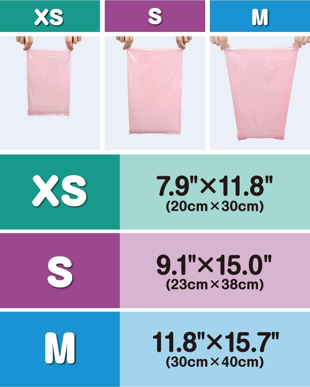 BOS Amazing Odor Sealing Baby Diaper Disposal Bags - Durable and Unscented [Size: M, Color: Pink]