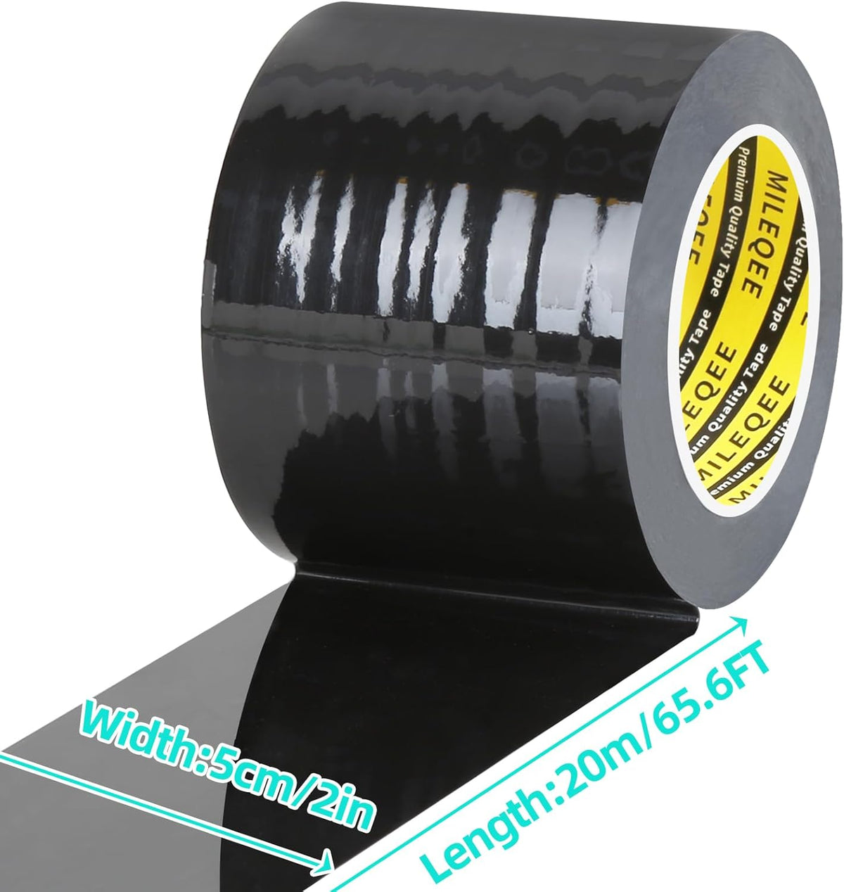 Window Weather Stripping Door Seal Tape Black, 2in x 66FT, Automotive Weatherstrip Adhesive Seal