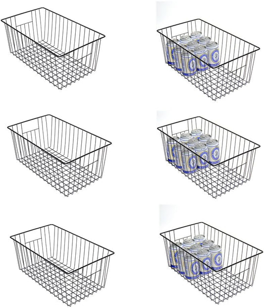 16inch Upright Freezer Organizer Baskets for 13-14,16-21 cu.ft Standup Freezer, Settle freezer