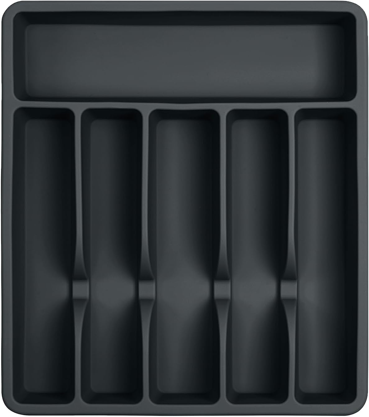 Silicone Silverware Drawer Organizer – Non-Slip Utensil Holder for Kitchen Drawers | Cutlery Tray