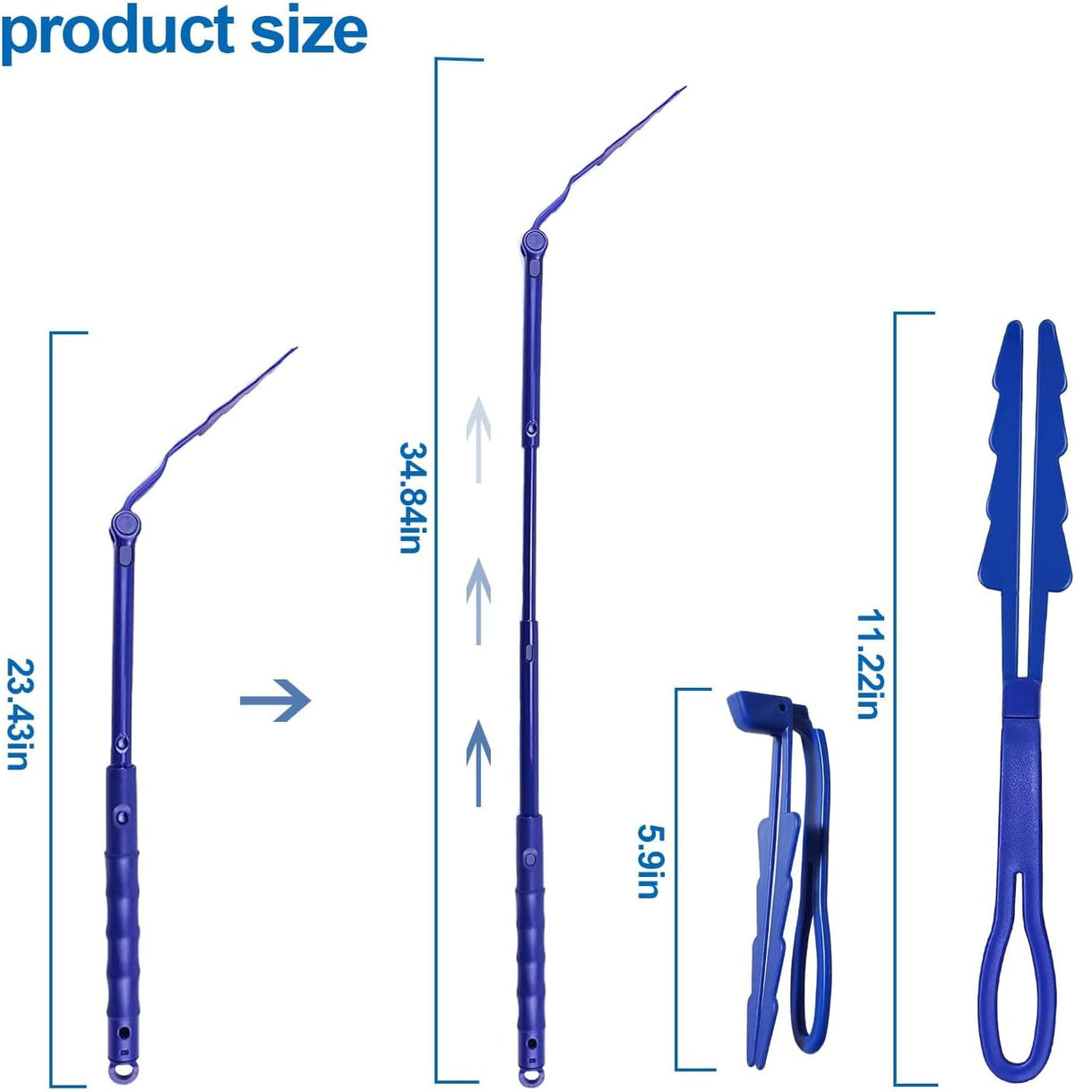 Replacement Handles Compatible with Swiffer Duster Refill, Swiffer Duster Extended Handle,Foldable