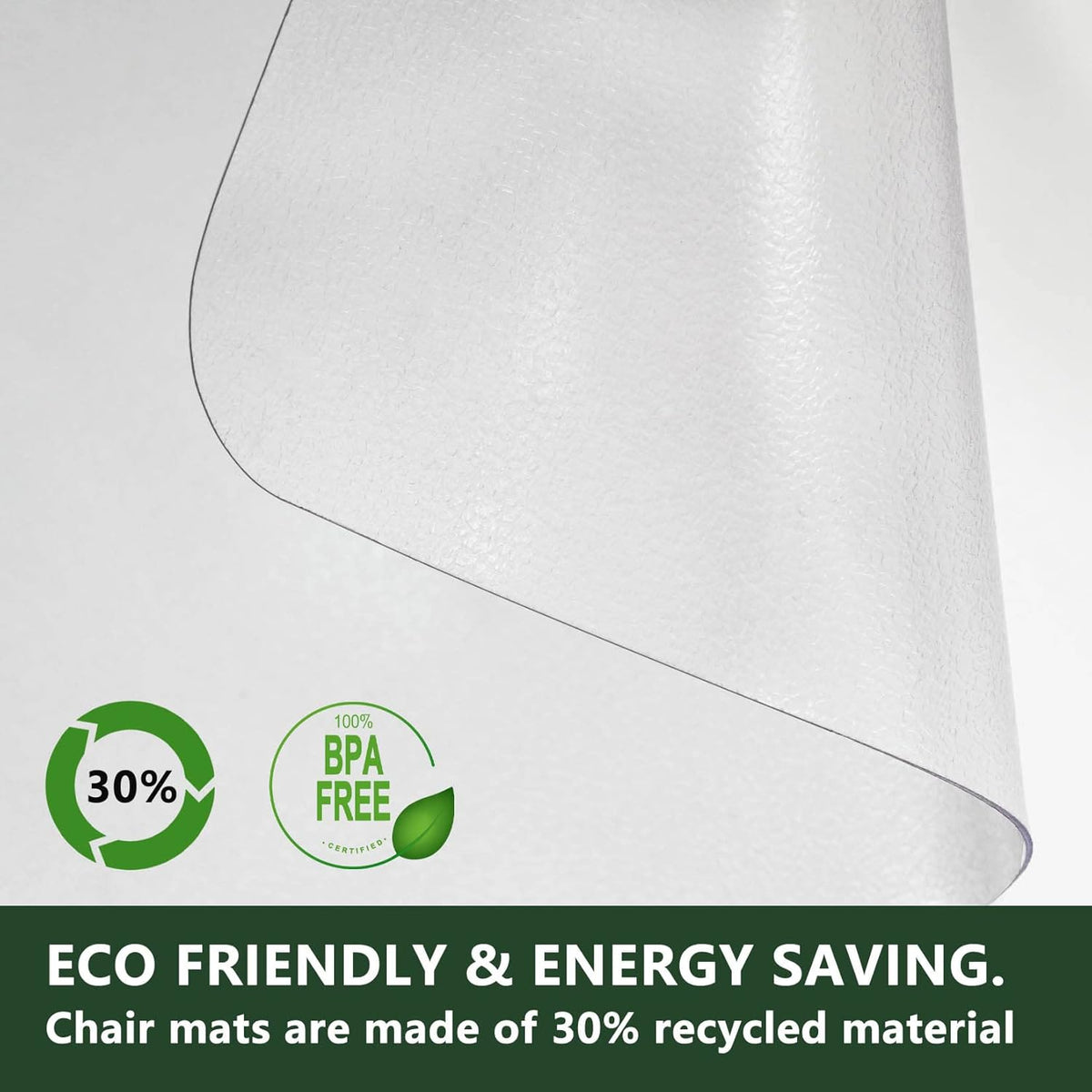 FuturHydro Office Chair Mat for Hardwood Floor, 36" x 48" Clear Computer Chair Mats, Plastic