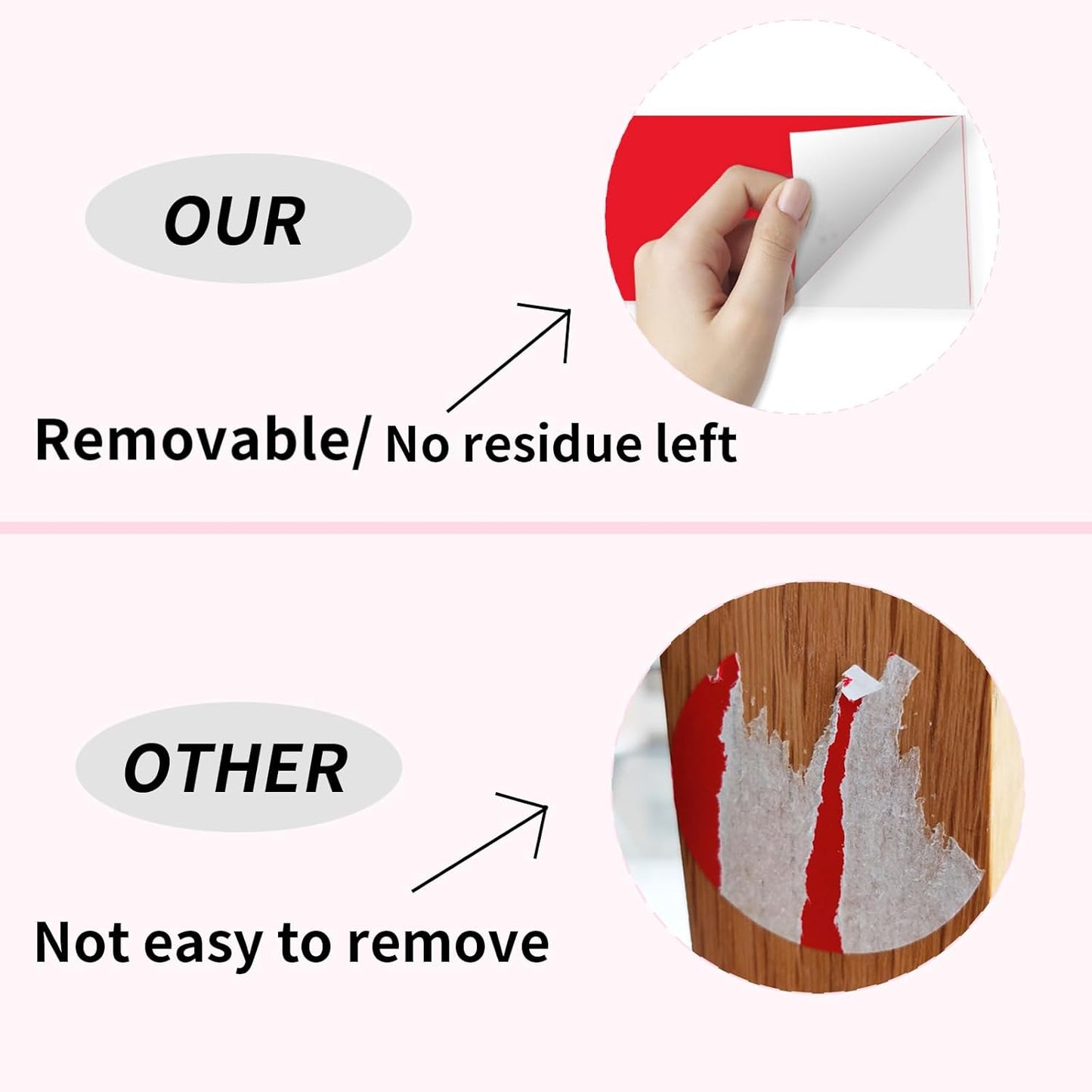 STARLIBOO 3"X5" Rectangle Colored Labels, Removable Moving Labels for Boxes, Permanent Warehouse
