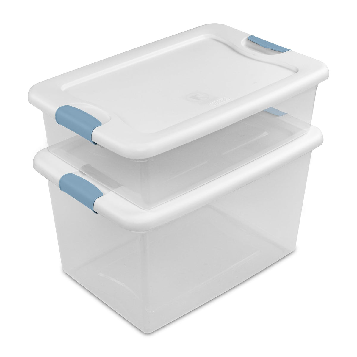 Sterilite Latching Box with Lids for Home and Office, 64 Quart, 4-Pack