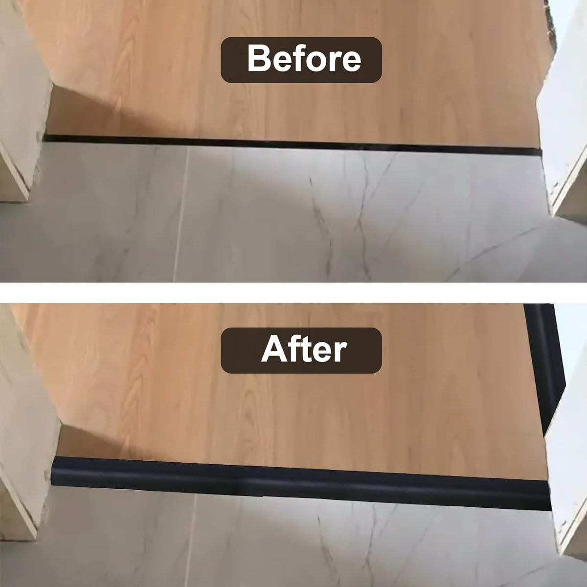 Floor Transition Strip & Self Adhesive Floor Vinyl Floor Edge Trim Laminate Floor Gap Covering