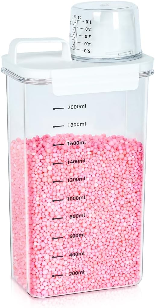 Tokokimo Laundry Powder Dispenser, Laundry Detergent Dispenser for Laundry Room Organization and