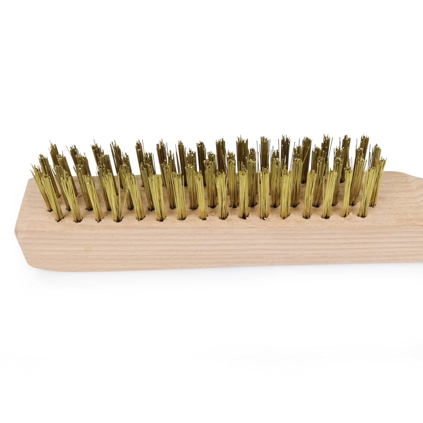 MAXMAN Brass Brush, Heavy Duty Brass Wire Brush Set 2Pcs, Metal Brush, Wire Brushes for Cleaning