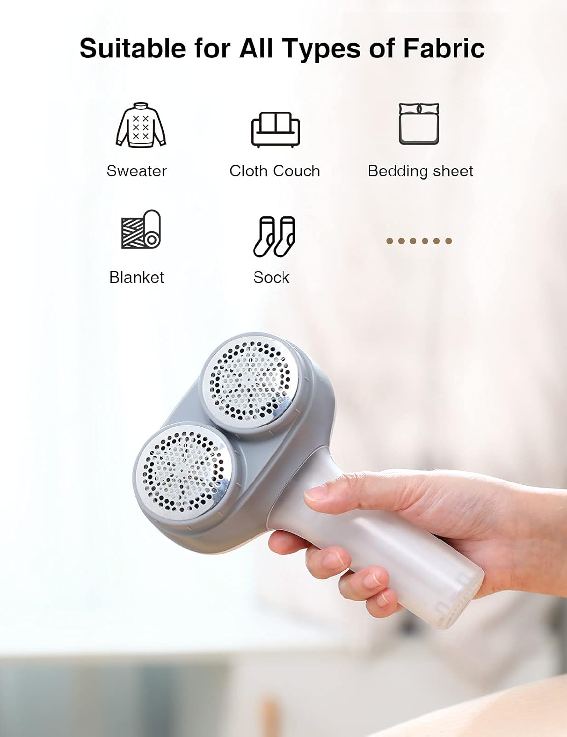 VASSON Fabric Shaver, Electric Lint Remover, Rechargeable Lint Shaver, Sweater Shavers to Remove