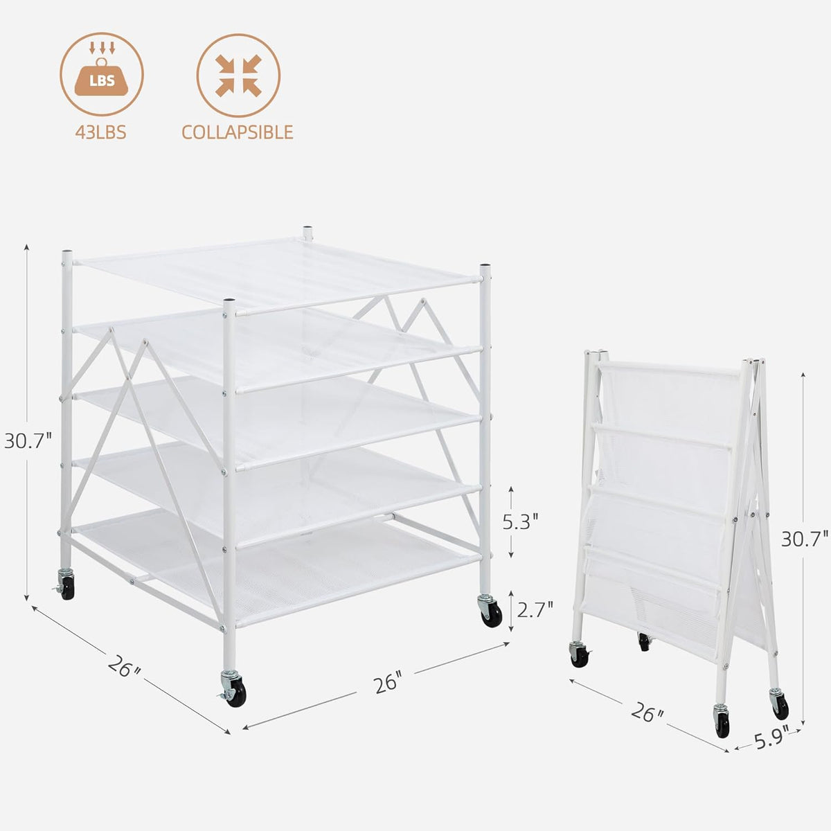 STORAGE MANIAC Sweater Drying Rack, Mesh Clothes Drying Rack, Stackable Laundry Drying Rack, Lay