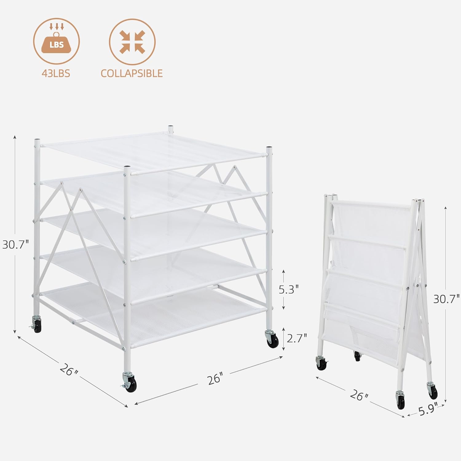 STORAGE MANIAC Sweater Drying Rack, Mesh Clothes Drying Rack, Stackable Laundry Drying Rack, Lay