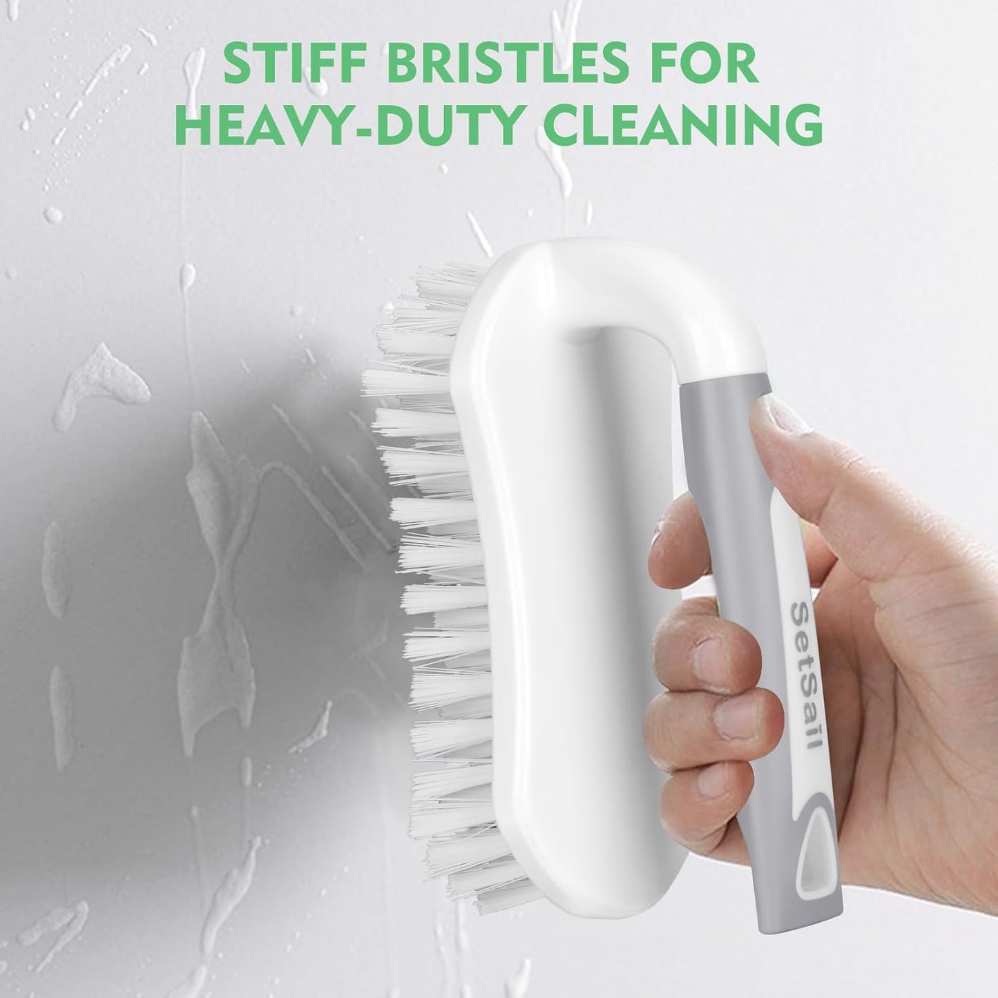 SetSail Scrub Brush, Heavy-Duty Scrub Brushes for Cleaning with Stiff Bristles Cleaning Brush for