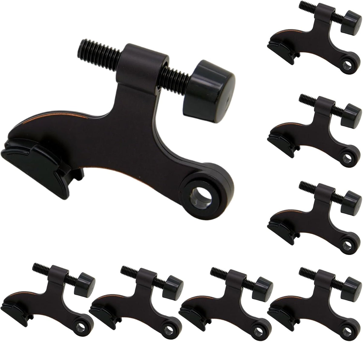8 Pack Hinge Pin Oil Rubbed Bronze Door Stopper, Adjustable Heavy Duty Hinge Pin Door Stop with Oil