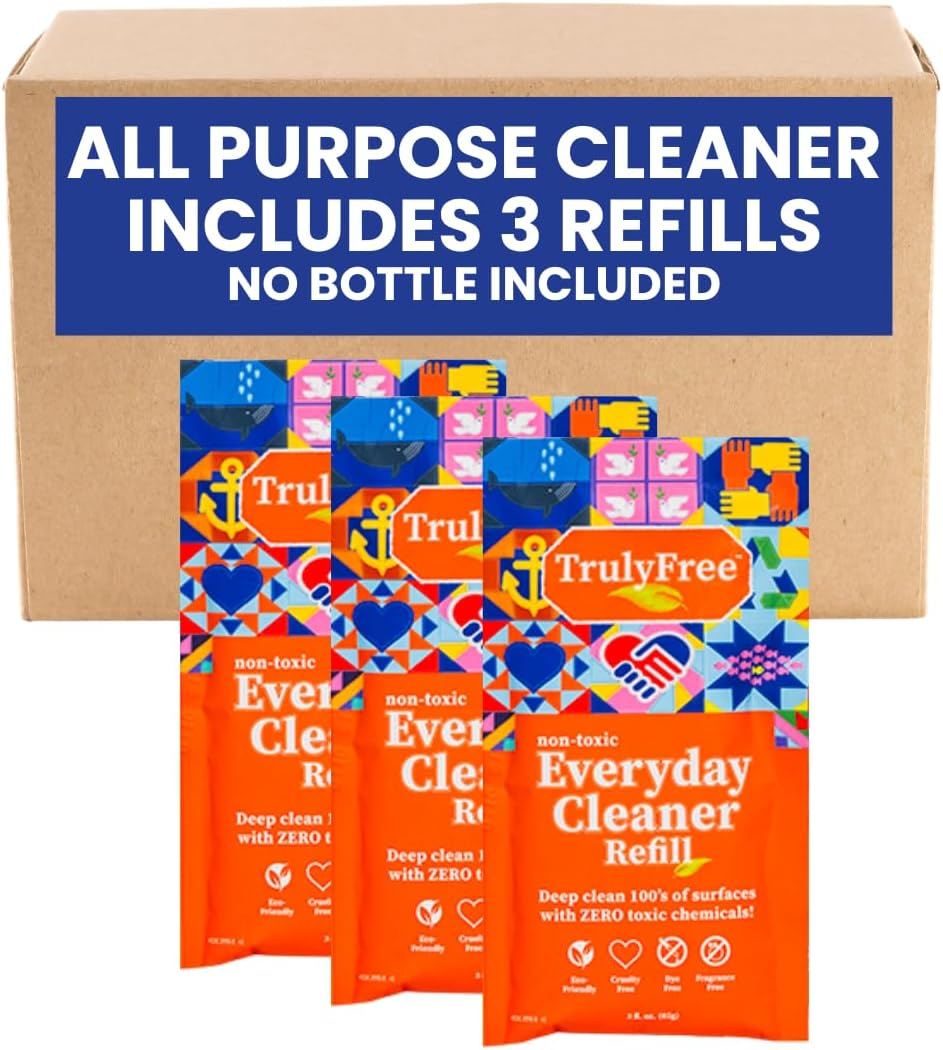 Truly Free Everyday Cleaner - Multipurpose Cleaner Spray, Kitchen Counter Cleaner, Natural Cleaning