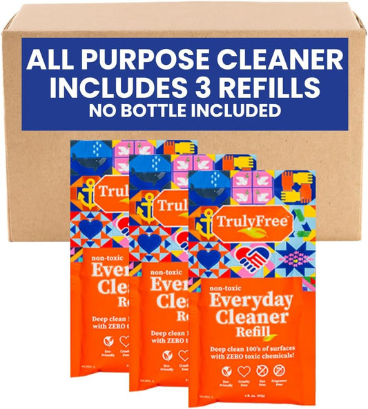 Truly Free Everyday Cleaner - Multipurpose Cleaner Spray, Kitchen Counter Cleaner, Natural Cleaning