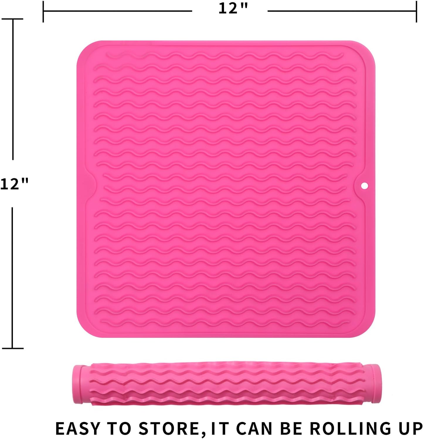 Silicone Dish Drying Mat for Multiple Usage,Easy clean,Eco-friendly,Heat-resistant Silicone Mat for