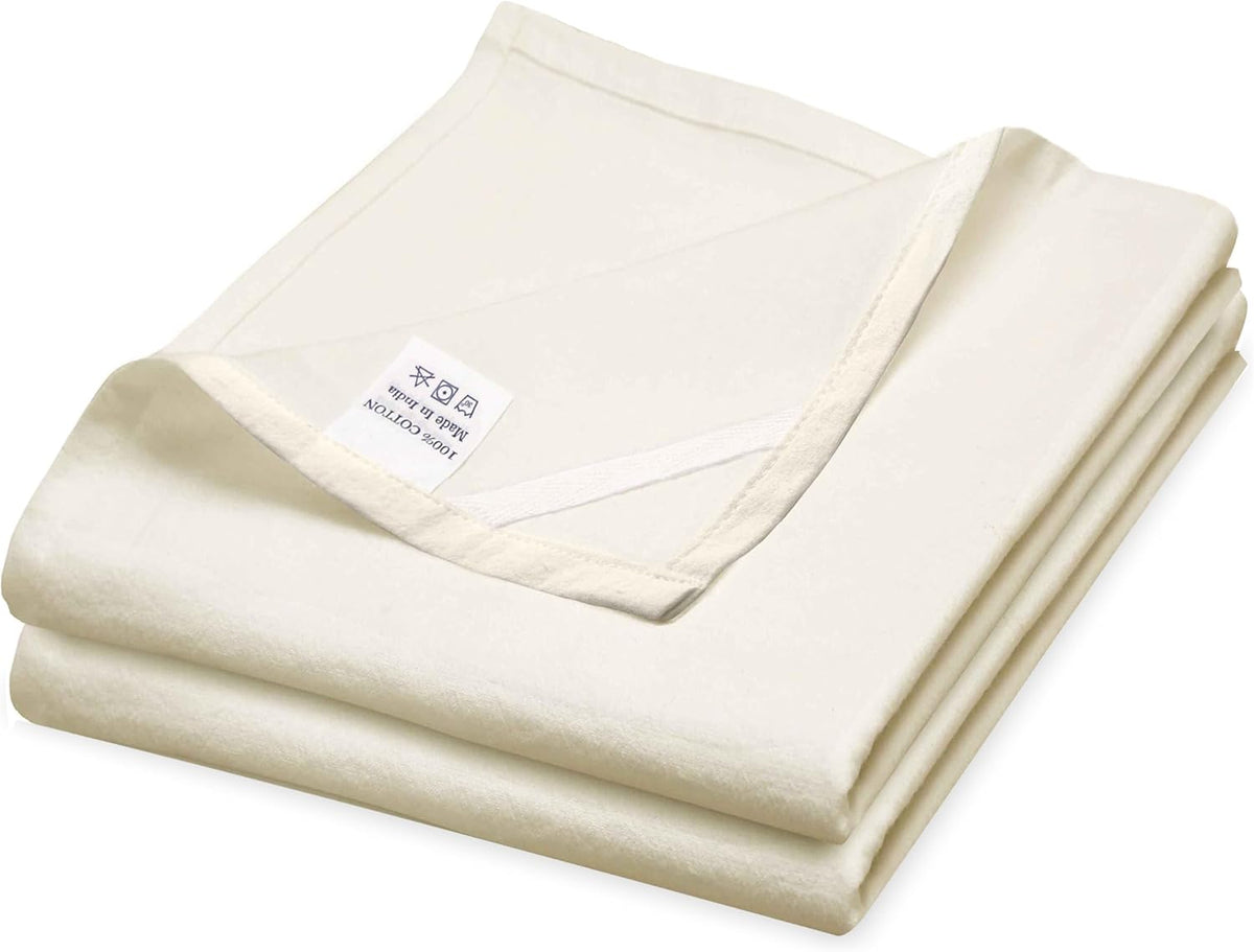 WHITEWRAP Flour Sack Towels| Tea Towel for Crafts| Kitchen Dish Cotton Blank Towel for