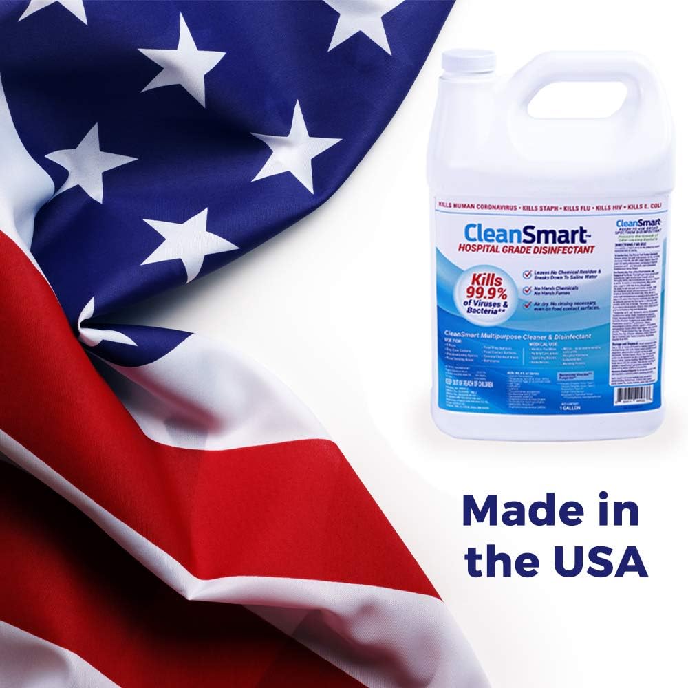 CleanSmart Hospital Grade Disinfectant, Kills 99.9% of Viruses and Bacteria, Hypochlorous Acid