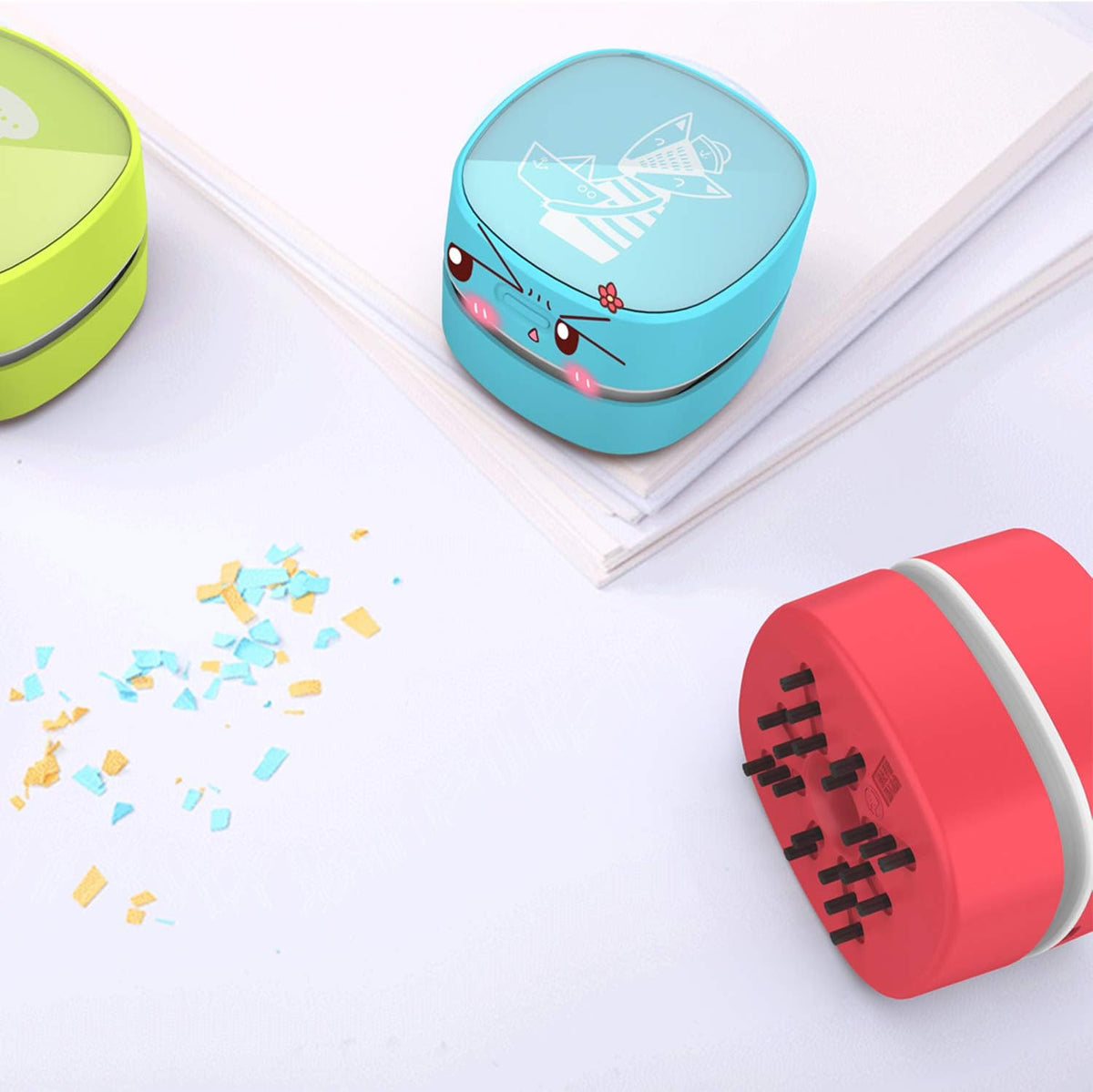 ODISTAR Desktop Vacuum Cleaner,Mini Table dust Sweeper Energy Saving,High Endurance up to 400