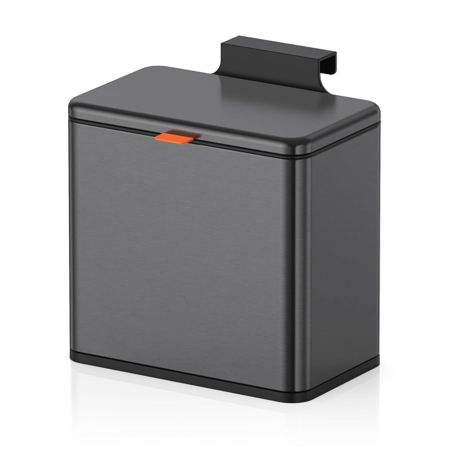 Mbillion Kitchen Compost Bin Hanging Trash Can with Lid 1.05 Gallon Stainless Steel Garbage Can for