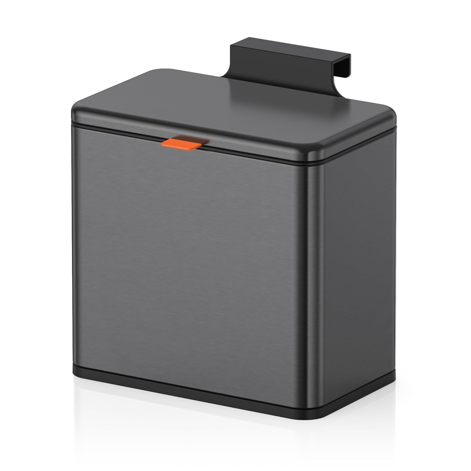 Mbillion Kitchen Compost Bin Hanging Trash Can with Lid 1.05 Gallon Stainless Steel Garbage Can for