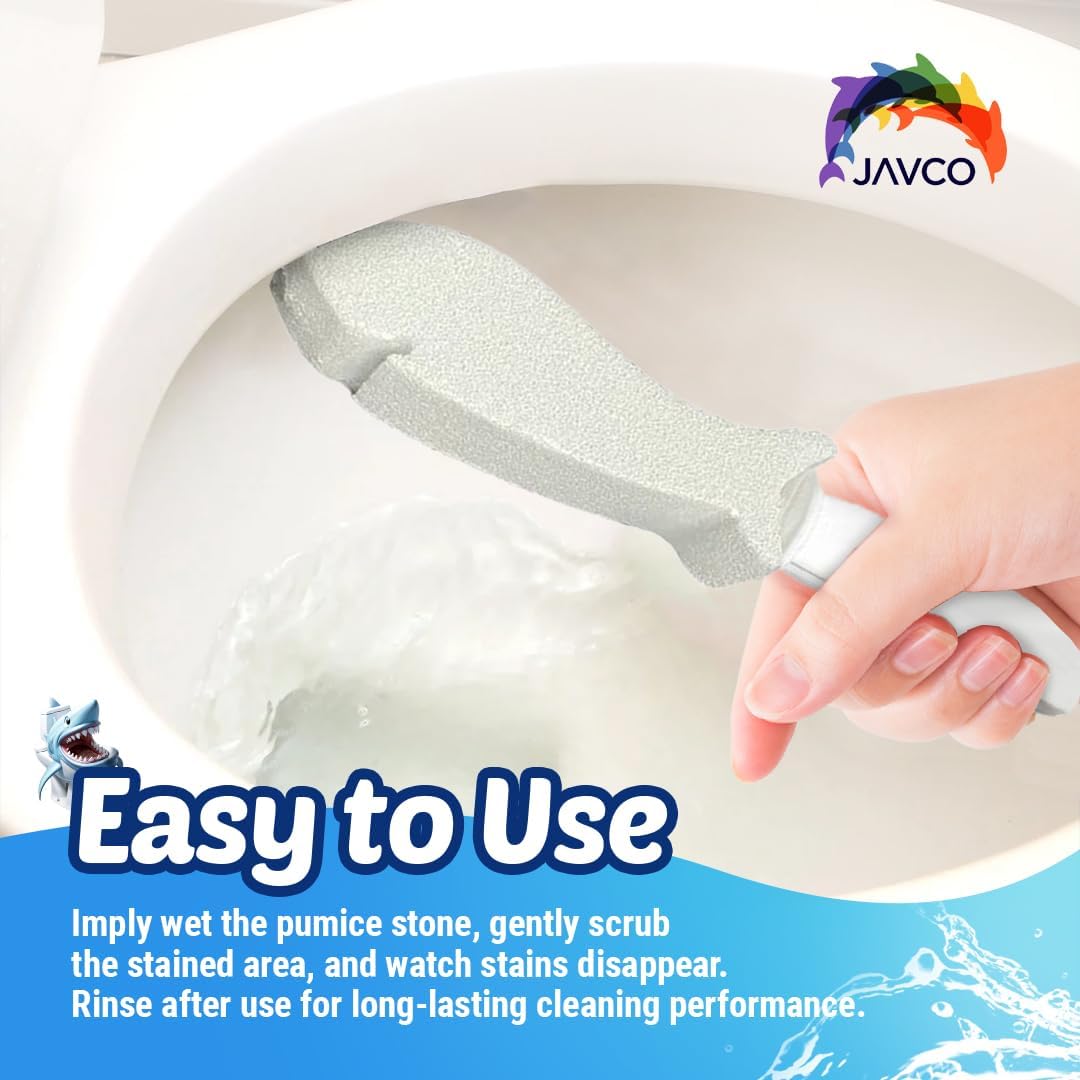 4 Pack Pumice Stone for Toilet Cleaning | Toilet Pumice Stone with Handle | Pumice for Cleaning |