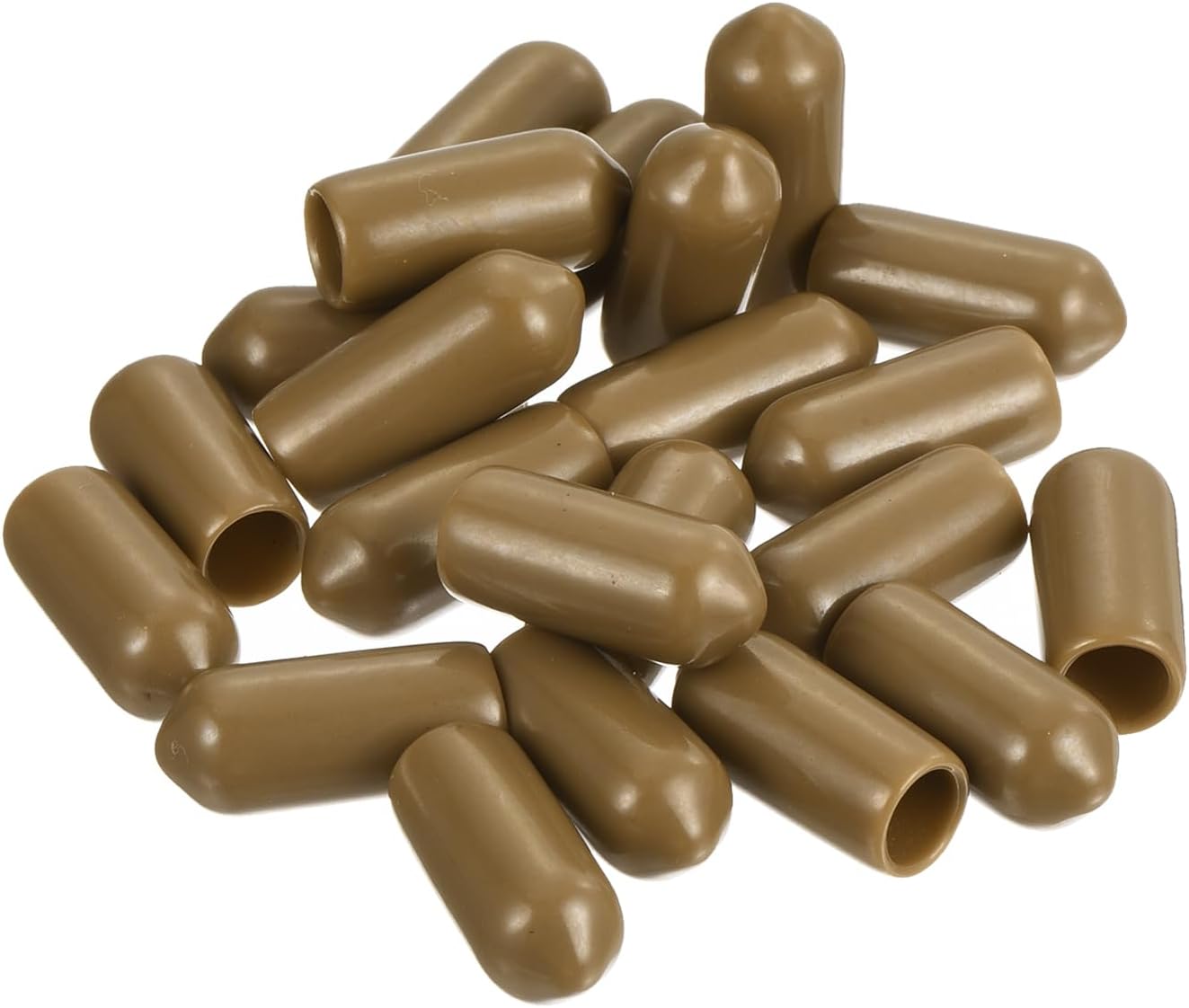 uxcell 20pcs Rubber End Caps 6mm(1/4") ID Vinyl PVC Round Tube Bolt Cap Cover Screw Thread