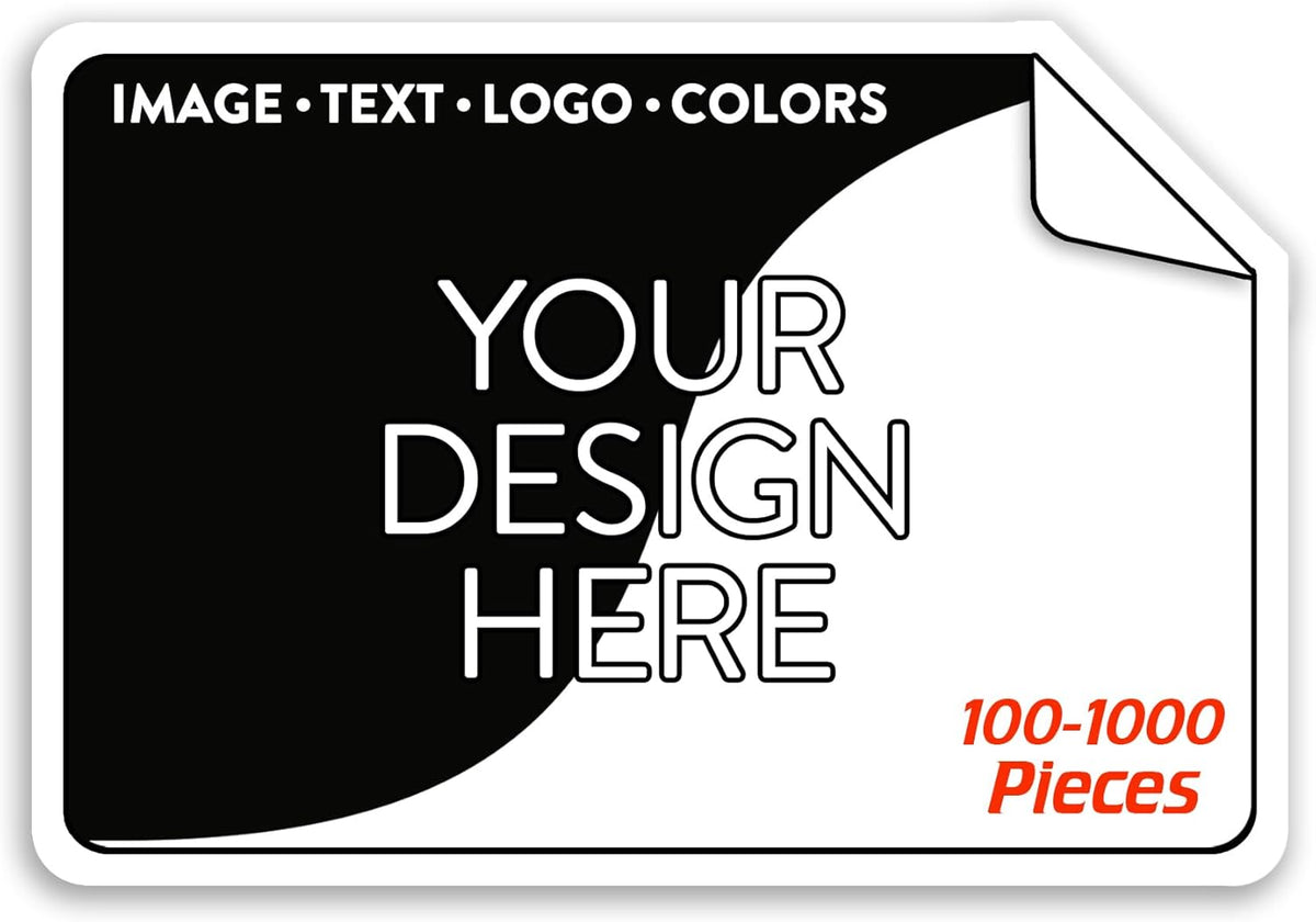 Custom Vinyl Stickers - Upload Your own Image, Text, Design, Logo - Personalized Logo Labels for