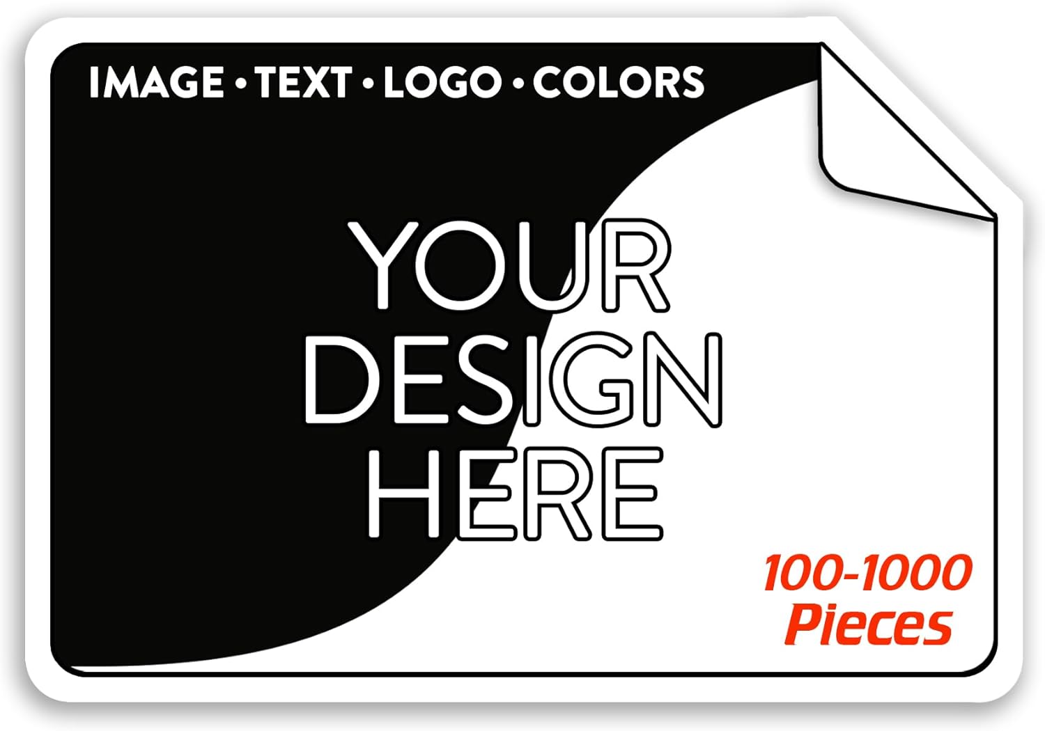 Custom Vinyl Stickers - Upload Your own Image, Text, Design, Logo - Personalized Logo Labels for