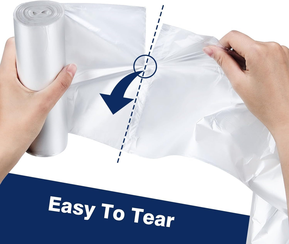 20-30 Gallon Trash Can Liners, 500 Count High Density Garbage Bags, 30'' x 37'', Clear, for