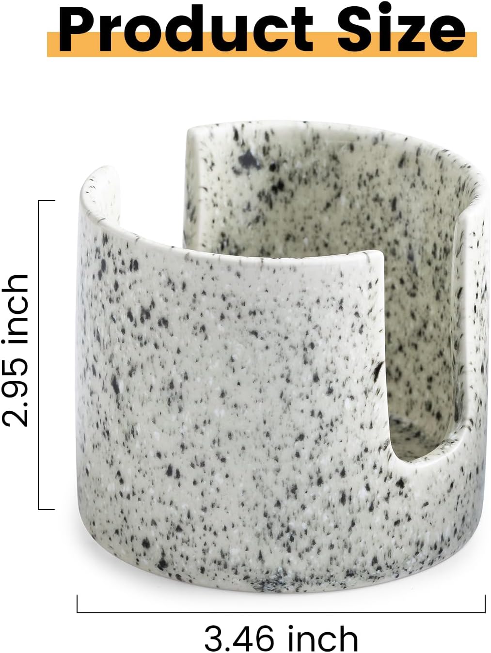 Kitchen Sink Sponge Holder, Dish Sponge Rack Ceramic Brush Holder Farmhouse Kitchen Dish Rack for