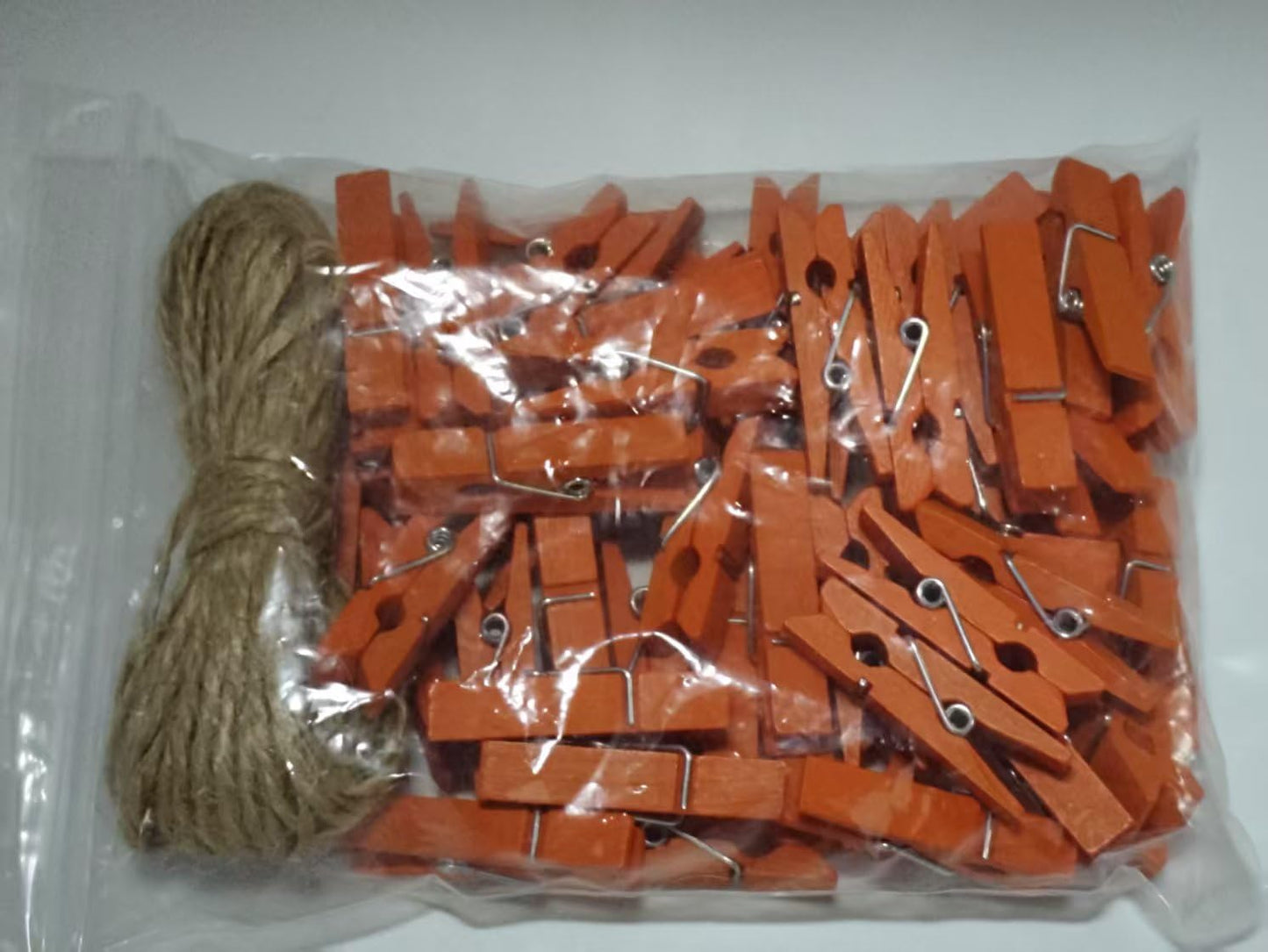 DurReus 50 Pieces DIY Mini Color Wooden Clothespins Home Decoration Hanging Craft Clips Photo