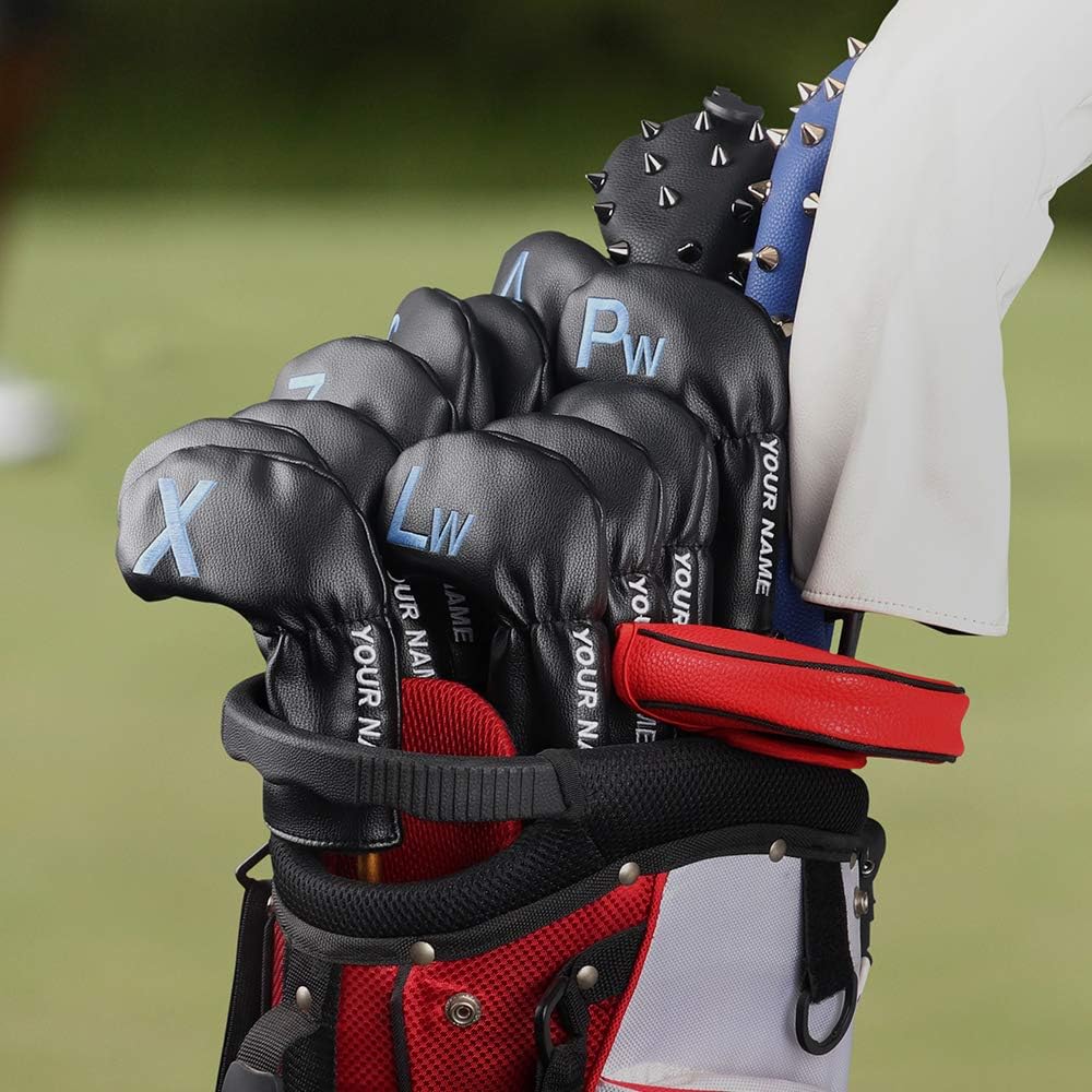CRAFTSMAN GOLF 11pcs /Set USA US Flag Clover Leather Left Right Black White Green Dark Blue Iron