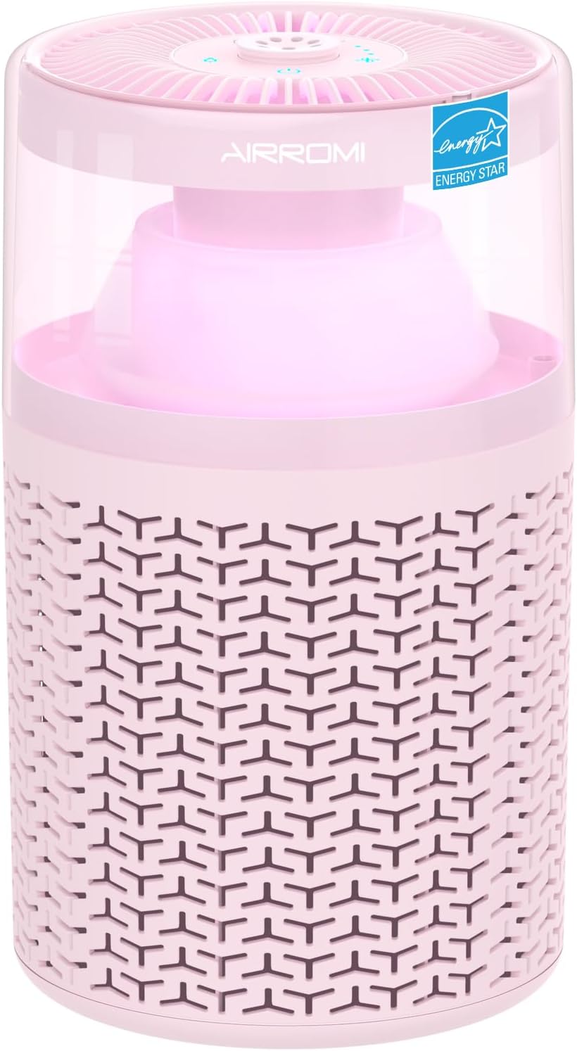 AIRROMI Air Purifiers for Bedroom Home,Up to 658 Ft²,Activated Carbon Filter Cleaner,With Fragrance