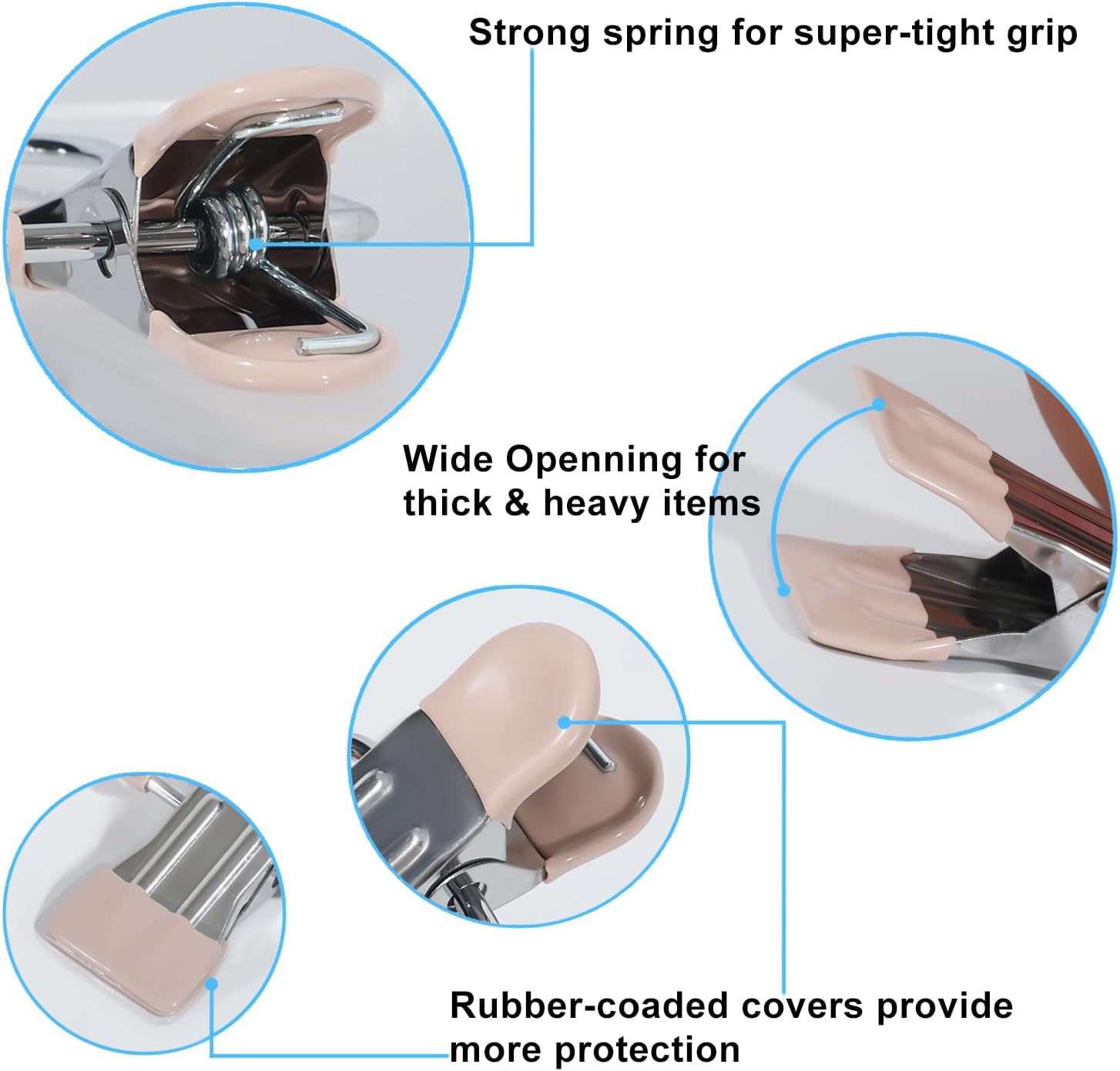 15/30Pcs Upgrade Double Head Clamp Dipped Clothespin for Laundry Hooks with Clips, Boot Holder
