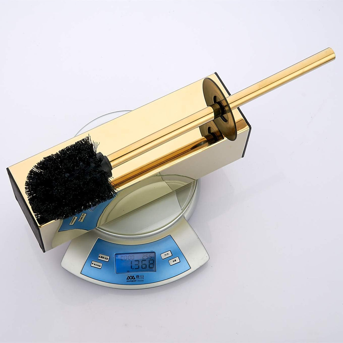 BGL Freestanding Solid Stianless Steel 304 Toilet Bowl Brush and Holder for Bathroom Storage and
