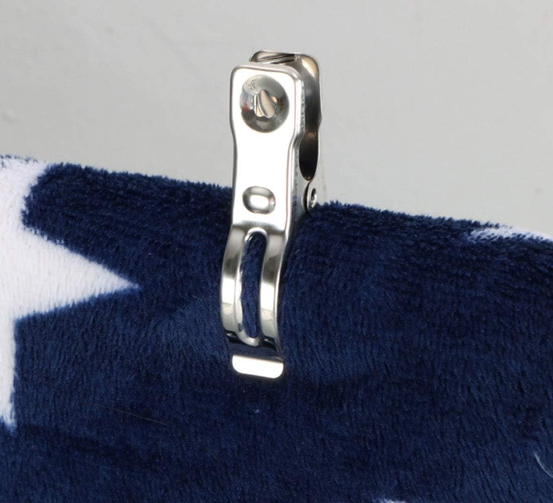 Clothes Pins 32 Pcs Metal Beach Chair Towel Clips,Heavy Duty Stainless Steel Clothespin, Row Cover
