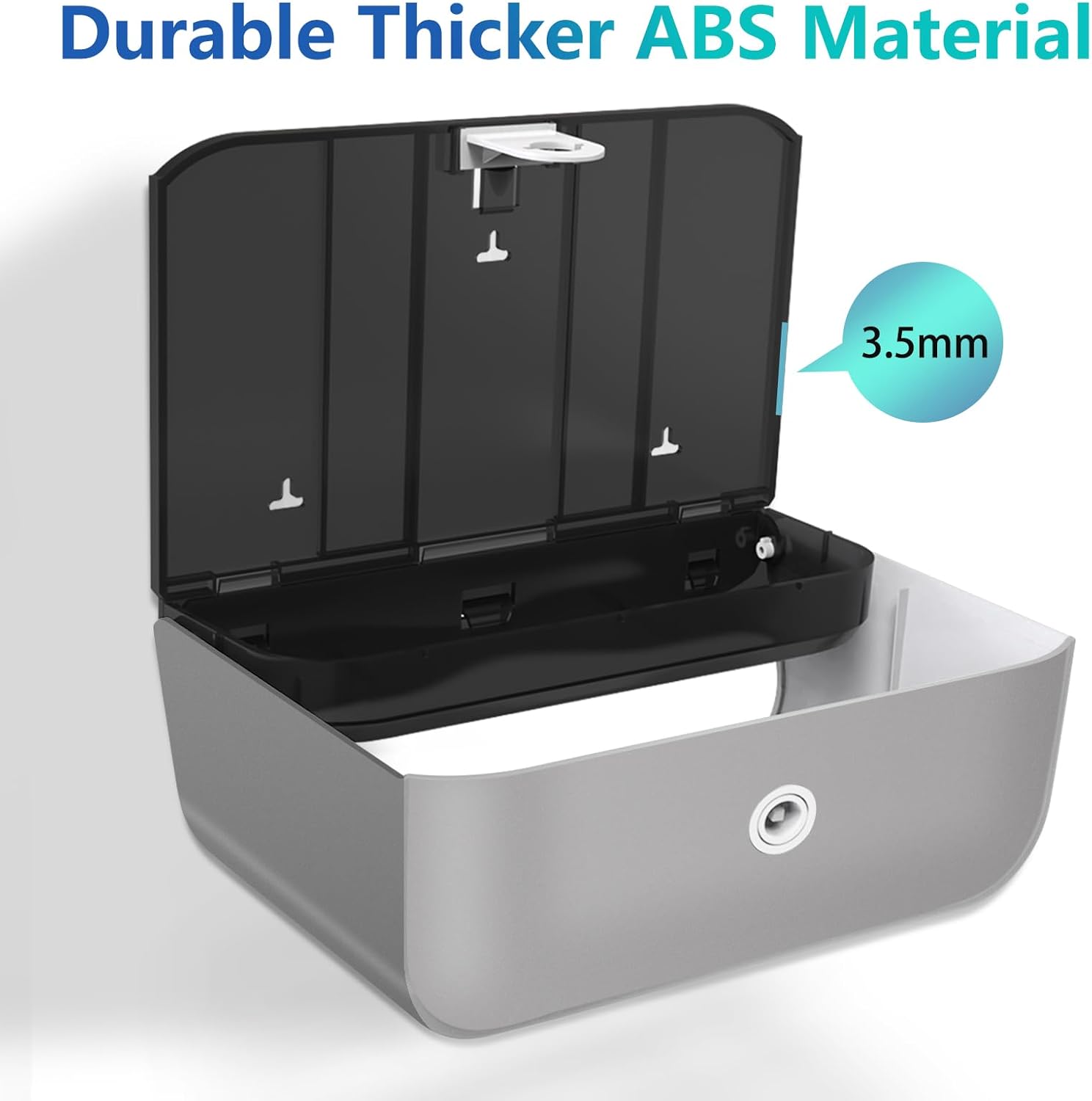 Trifold Hand Towel Dispenser for Bathroom - C Fold Paper Towel Dispenser Wall Mount with No-Hole