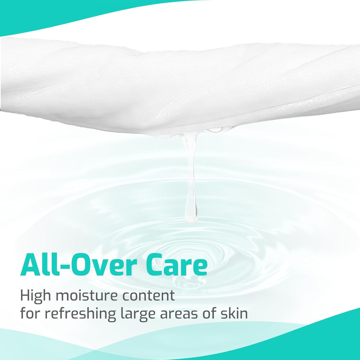 SUNKISS Trustplus Wet Wipes for Adult No Rinse, Extra Large 8”x12” Body Cleaning Washcloths for
