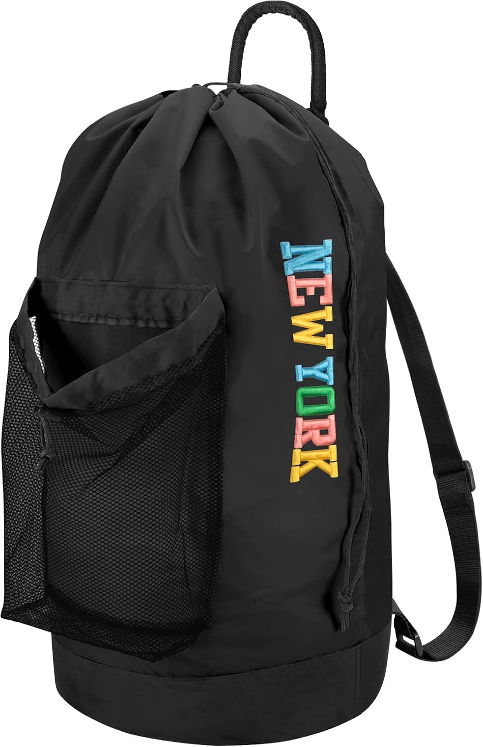 Dalykate Backpack Laundry Bag, Laundry Backpack with Shoulder Straps and Mesh Pocket Nylon Clothes