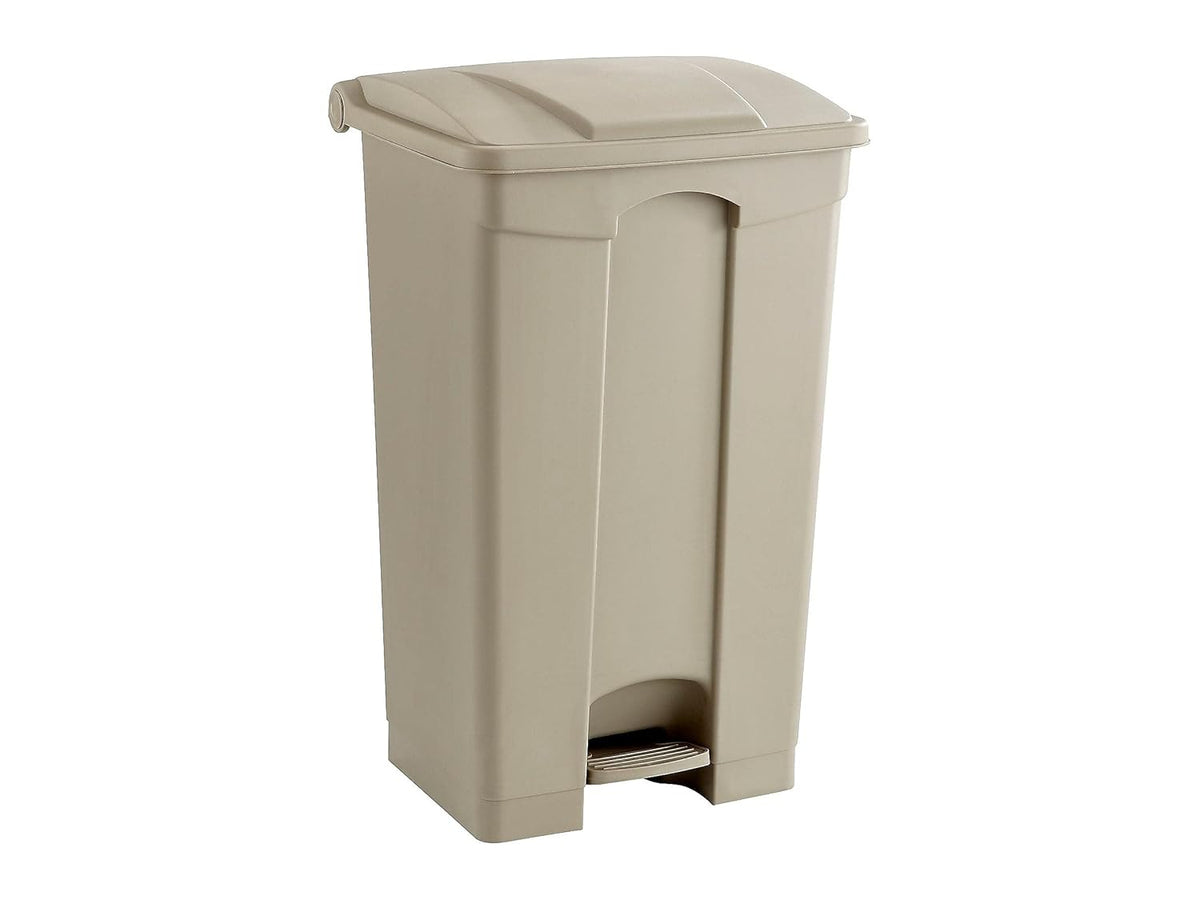 Safco Step On Plastic Trash Can with Foot Pedal, 23 Gallon Garbage Can for Kitchen, Indoor or