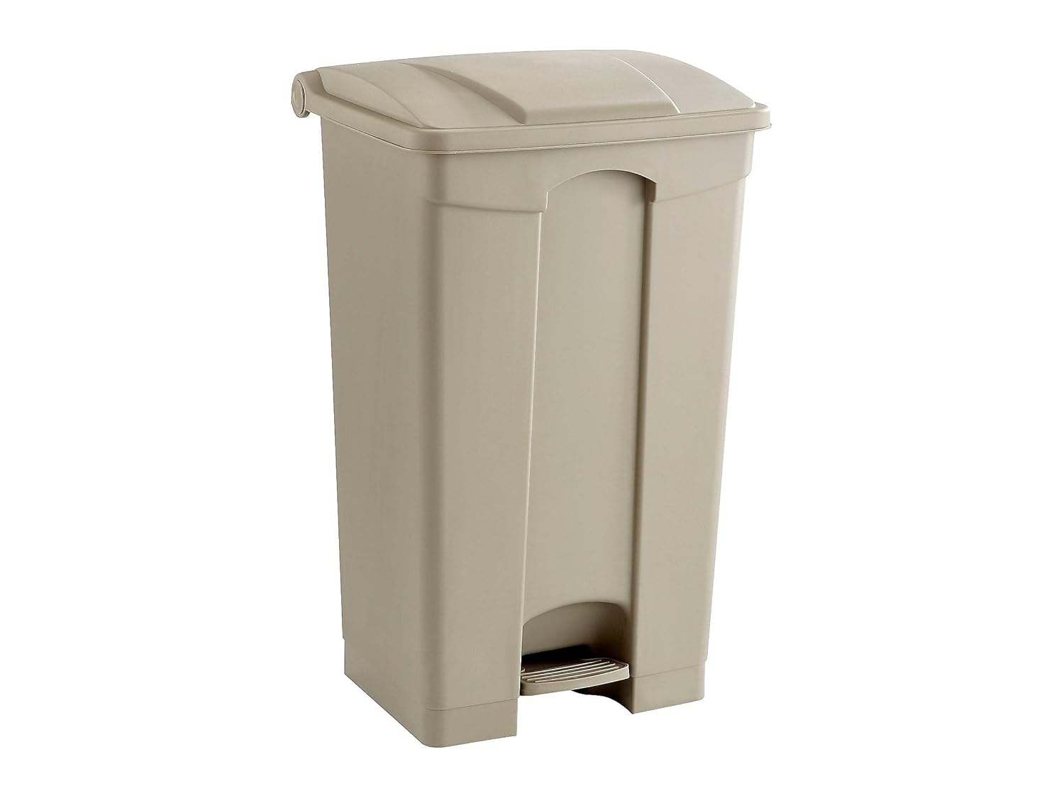 Safco Step On Plastic Trash Can with Foot Pedal, 23 Gallon Garbage Can for Kitchen, Indoor or