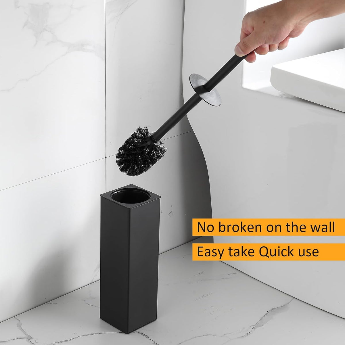 BGL Toilet Brush and Holder Set 2 Packs Aluminium Free Standing, Bathroom Storage and Organization