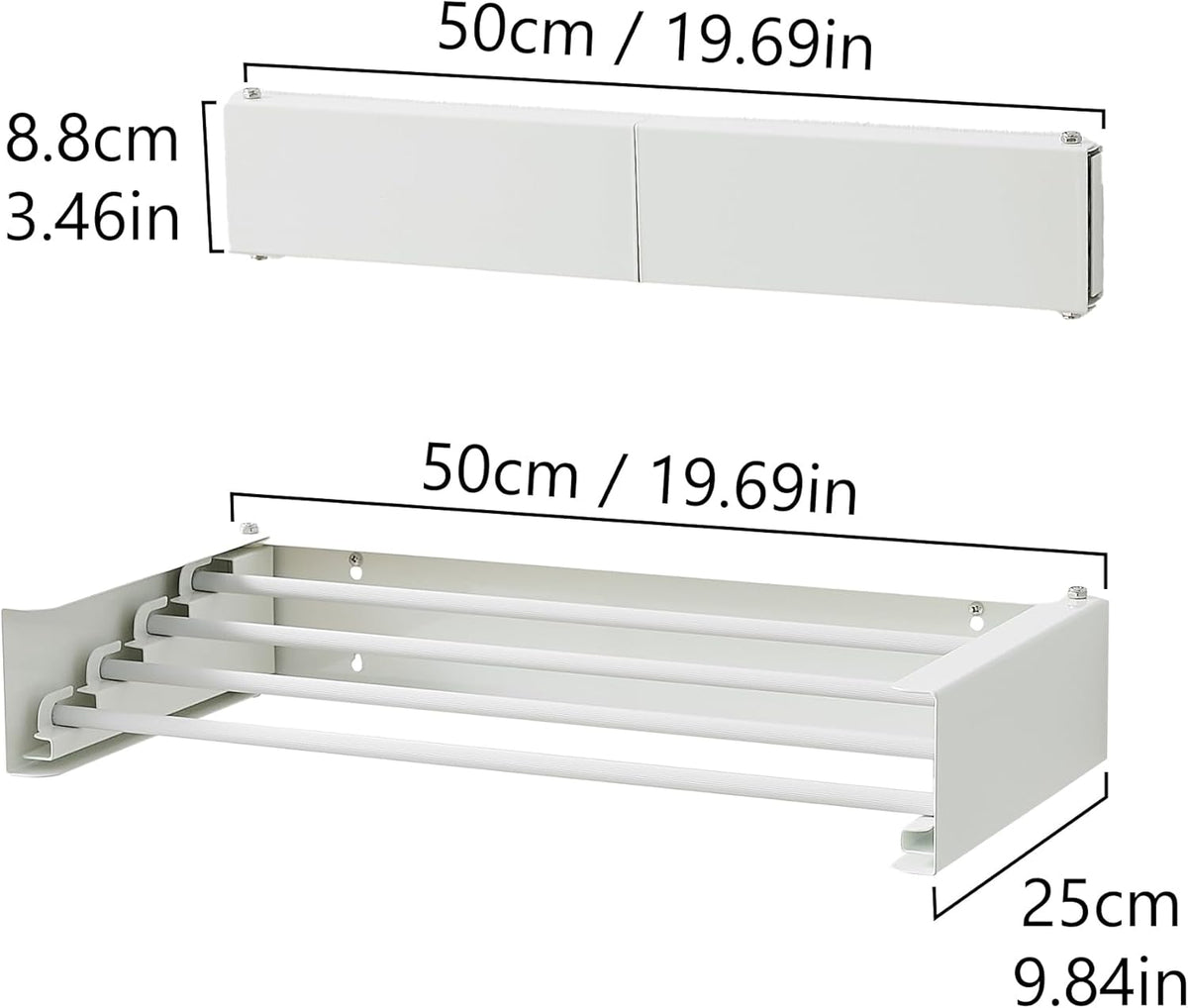 Clothes Drying Rack, Laundry Hanger Dryer Rack, Wall Mounted Drying Rack for Laundry, Foldable