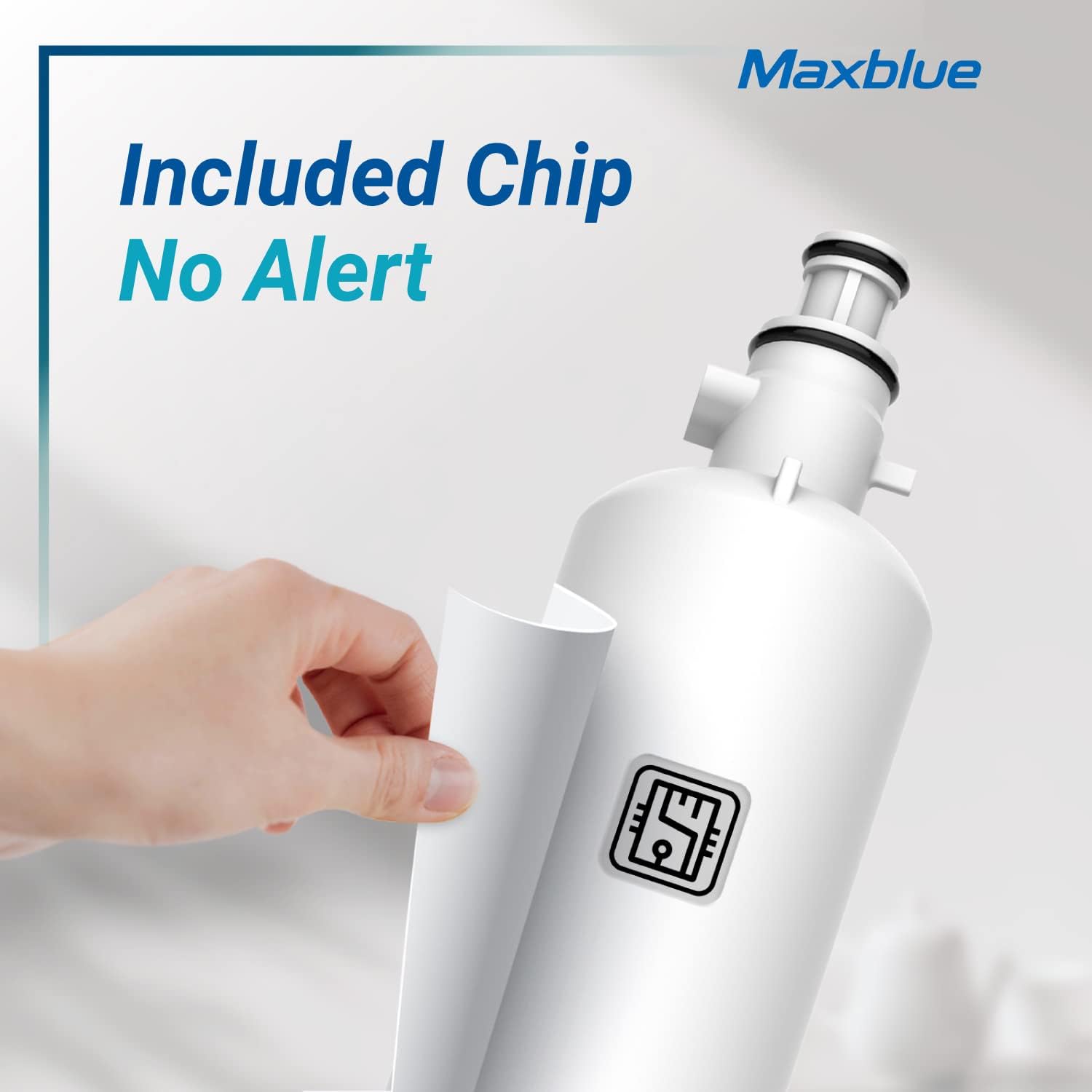 Maxblue Replacement for GE® RPWFE®, RPWF (with CHIP) Refrigerator Water Filter, Compatible with