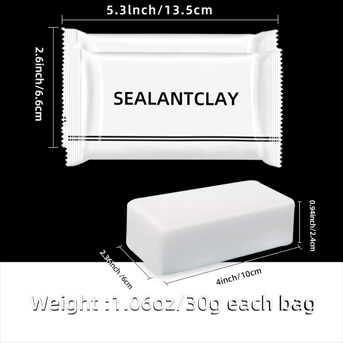 10-Pack Premium Waterproof Wall Repair Sealing Clay Duct Seal Ideal for Wall Hole Repair, Air